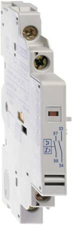 Schneider Electric, signaleringscontact - 1 x v foutmelding - 1 x m hulpcontact - voor gv2-a en gv3-l/p - zijmontage.